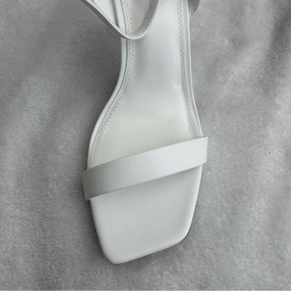 ASOS DESIGN Nali Barely There Heeled Sandals in White Sz US 9 NEW - Picture 5 of 10